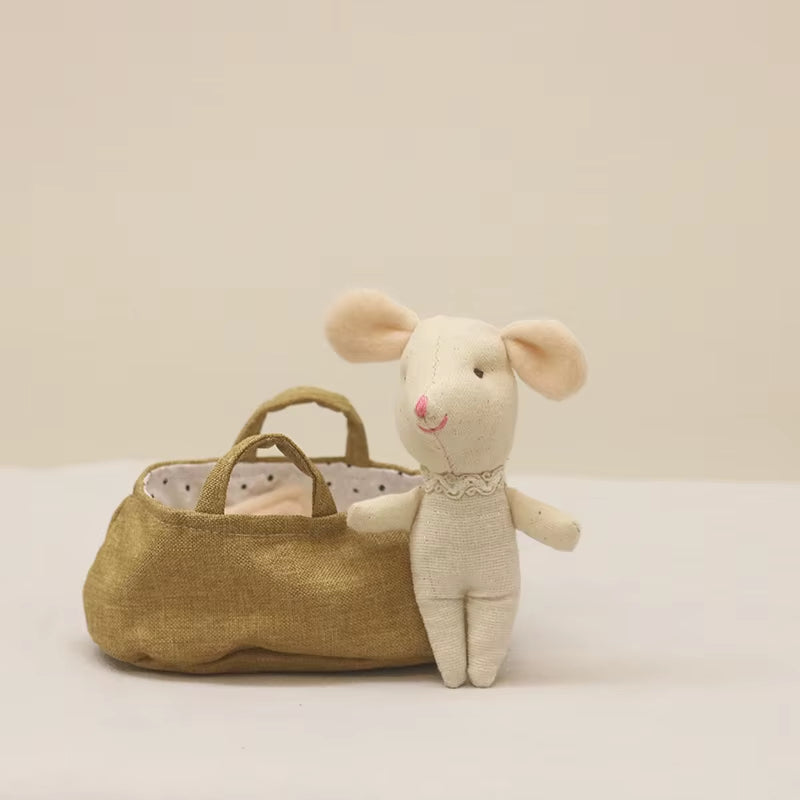 Cute Stuffed Animals Mouse Dolls Family Dollhouse Mini Plush Christmas Birthday Gifts Little Mouse Plush Dolls