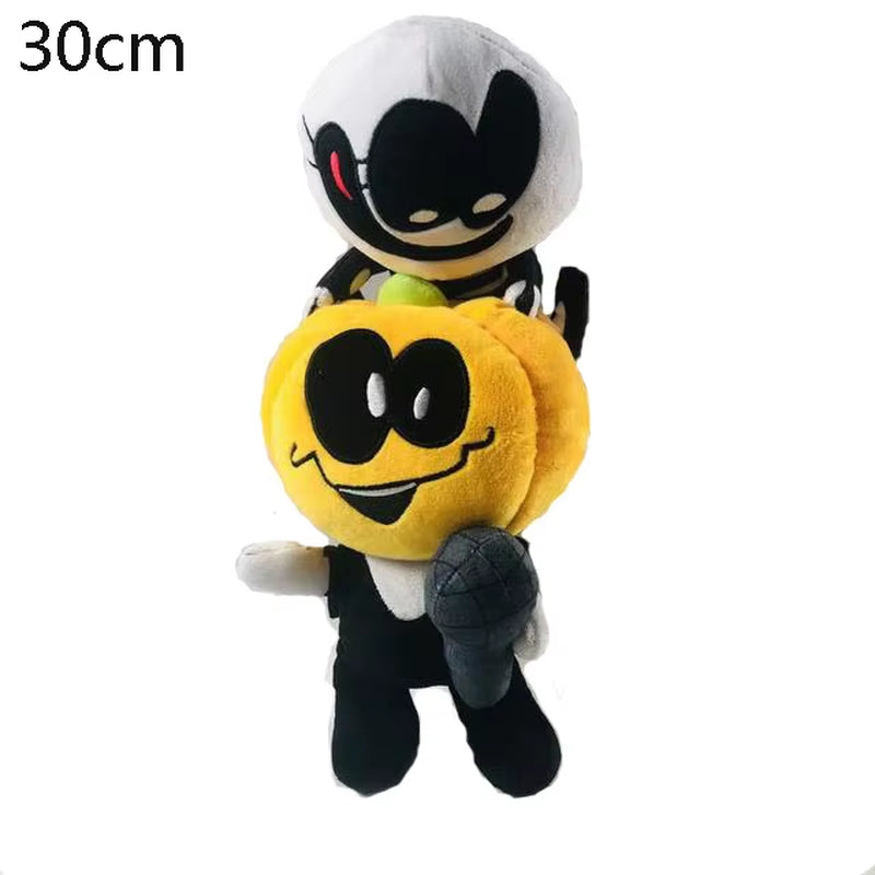 Hot 25Cm Soft Spooky Skid Pump Garcello Lemon Monster Stuffed FNF Boy Dolls Friday Night Funkin Plush Toys Halloween Gifts