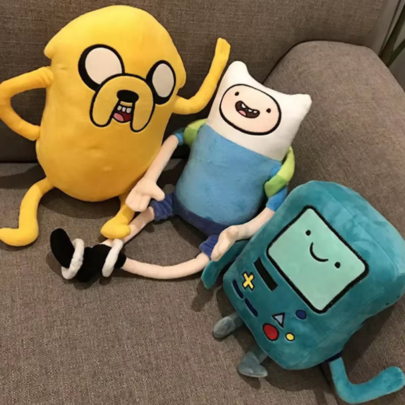 28-42Cm Finn Jake BMO Soft Stuffed Animal Dolls Creative Adventure Time Plush Toys Cartoon Stuffed Dolls Kids Gifts
