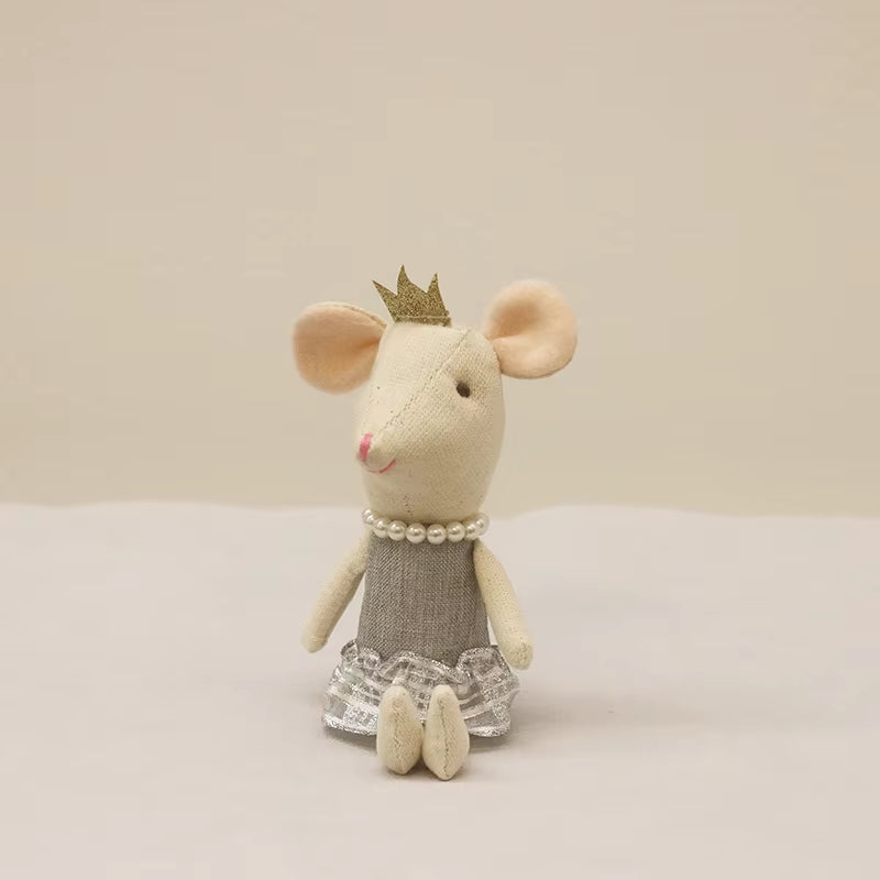Cute Stuffed Animals Mouse Dolls Family Dollhouse Mini Plush Christmas Birthday Gifts Little Mouse Plush Dolls