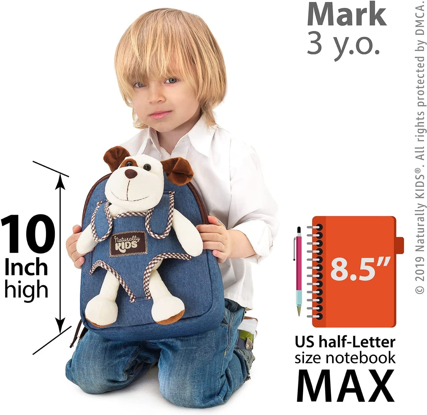 Dog Backpack, Dog Toys for Toddlers, Toddler Stuffed Animals Gifts for 2 3 4 5 Year Old Girl Boy
