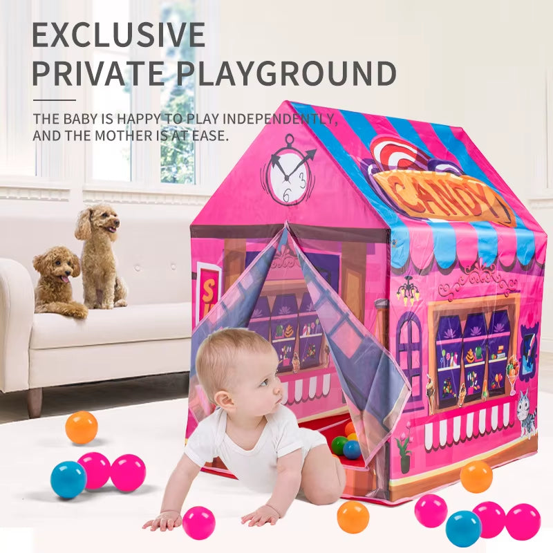 Snow House Shape Kids Children Playhouse Tent Indoor Outdoor Infant Toddler Game Play Tents Play House
