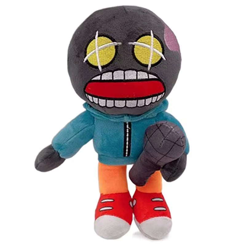 Hot 25Cm Soft Spooky Skid Pump Garcello Lemon Monster Stuffed FNF Boy Dolls Friday Night Funkin Plush Toys Halloween Gifts