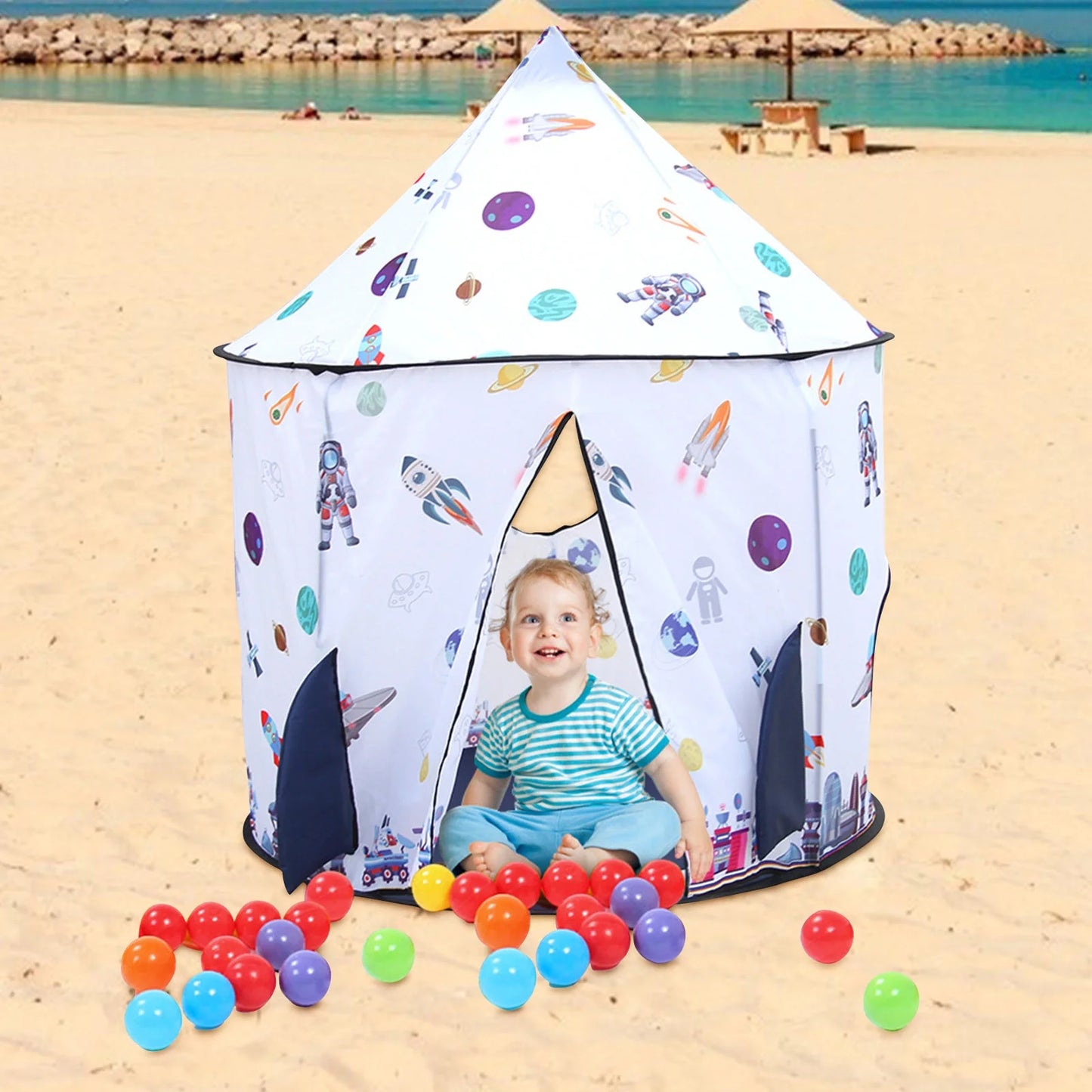 Children'S Tent Indoor Play House Space Indoor Baby Rocket Tent