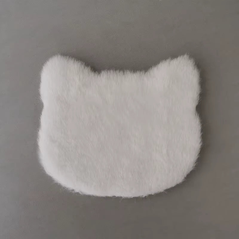 1Pcs Dollhouse Miniature Plush Rug Carpet Mat Dolls House Living Room Furniture Decoration Accessories Kid Toy