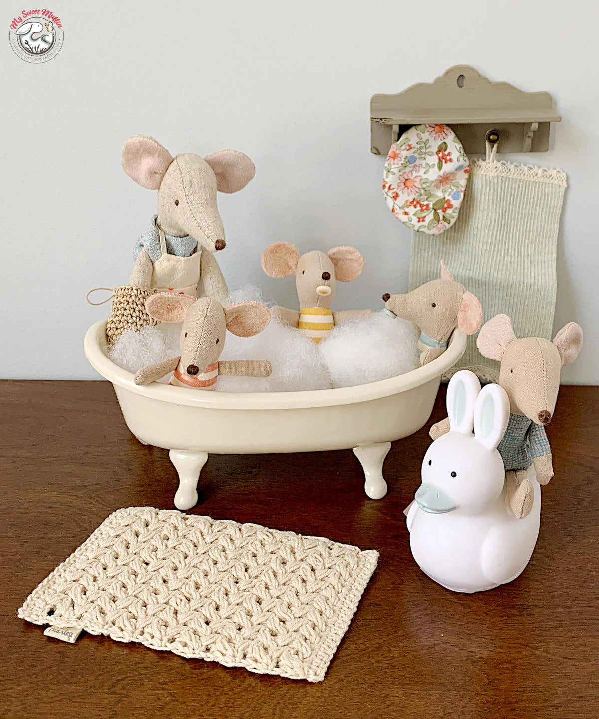 Miniature Doll House Bath Mat