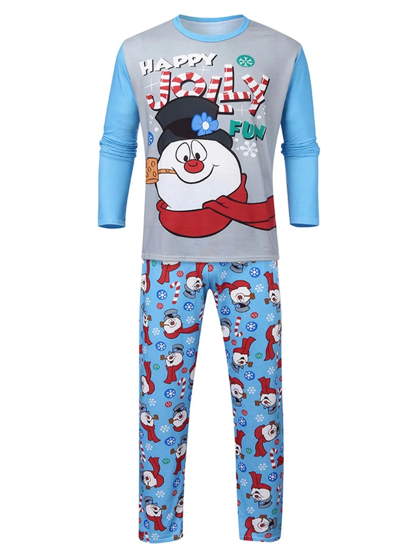 Family Matching Christmas Snowman Pajamas Set Pjs Xmas Gift Sleepwear Nightwear Outfit Clothes