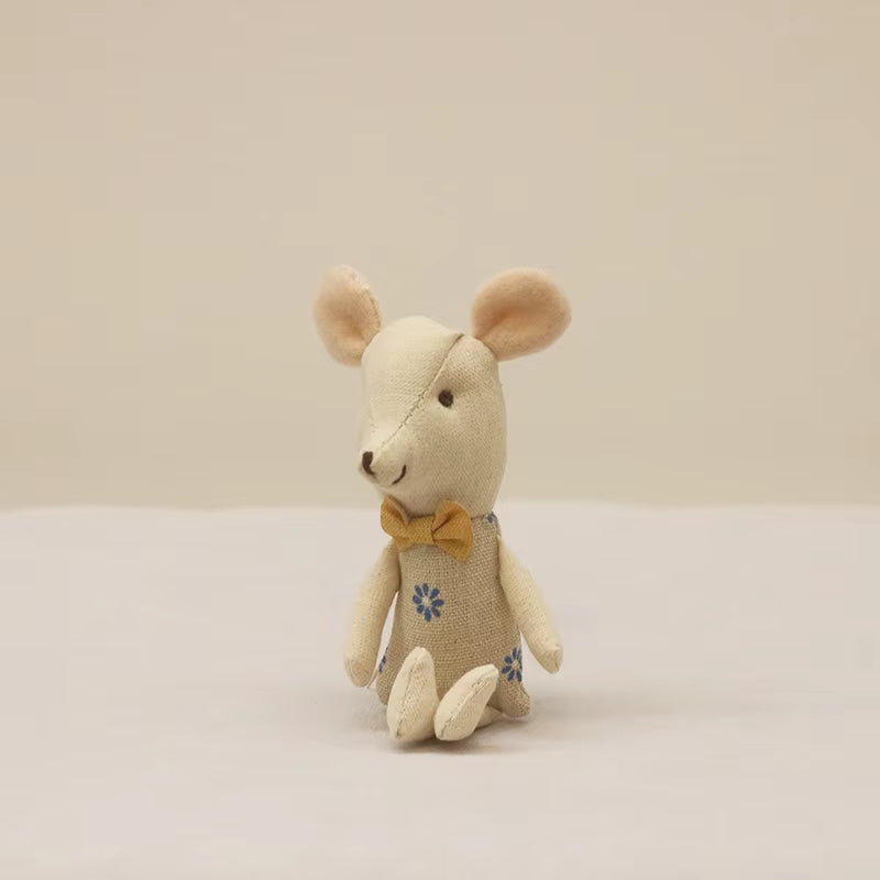 Cute Stuffed Animals Mouse Dolls Family Dollhouse Mini Plush Christmas Birthday Gifts Little Mouse Plush Dolls