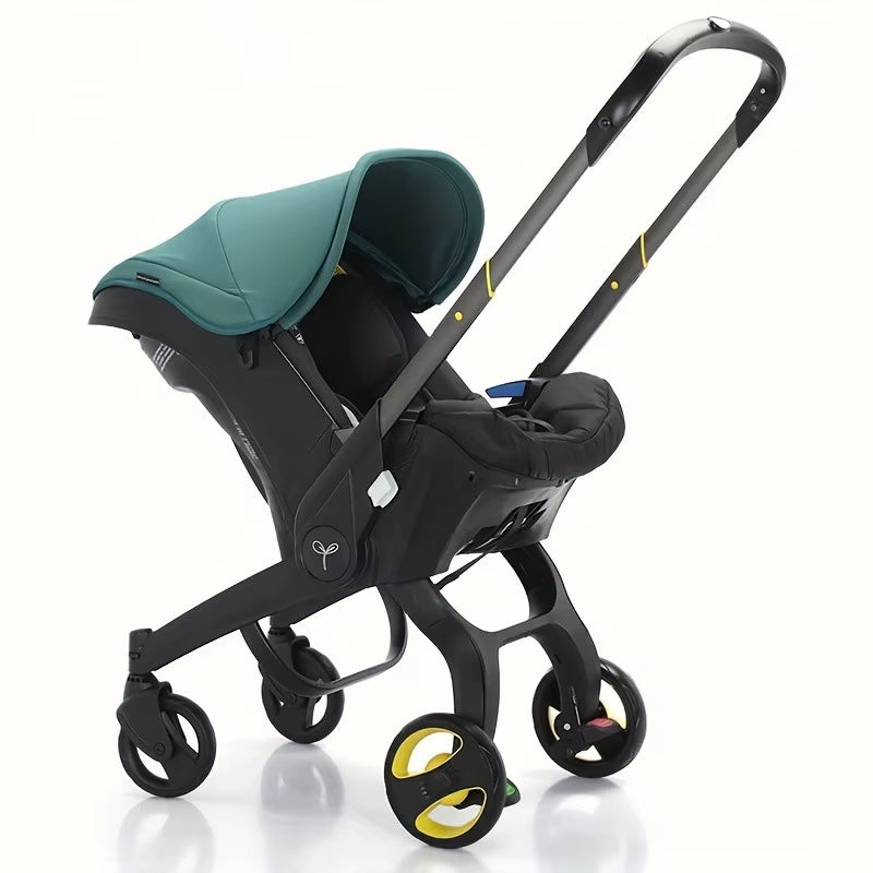 Baby Stroller 3 in 1 Pram Carriages for Newborn Lightweight Buggy Travel System Multi-Function Cart