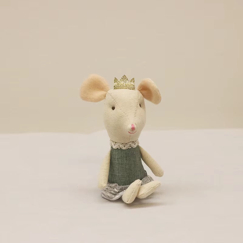 Cute Stuffed Animals Mouse Dolls Family Dollhouse Mini Plush Christmas Birthday Gifts Little Mouse Plush Dolls