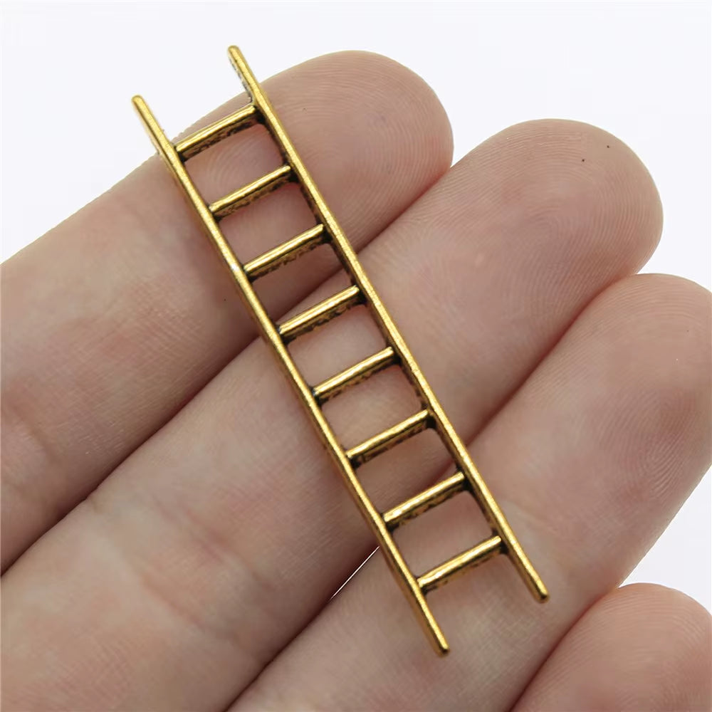 10Pcs 51X10Mm 3 Colors Antique Gold Color Antique Silver Color Antique Bronze Ladders Pendant Charms for Jewelry Making