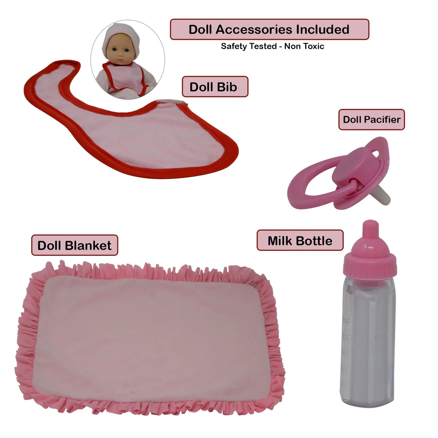 Baby Doll Clothes for 14-16 Inch Dolls