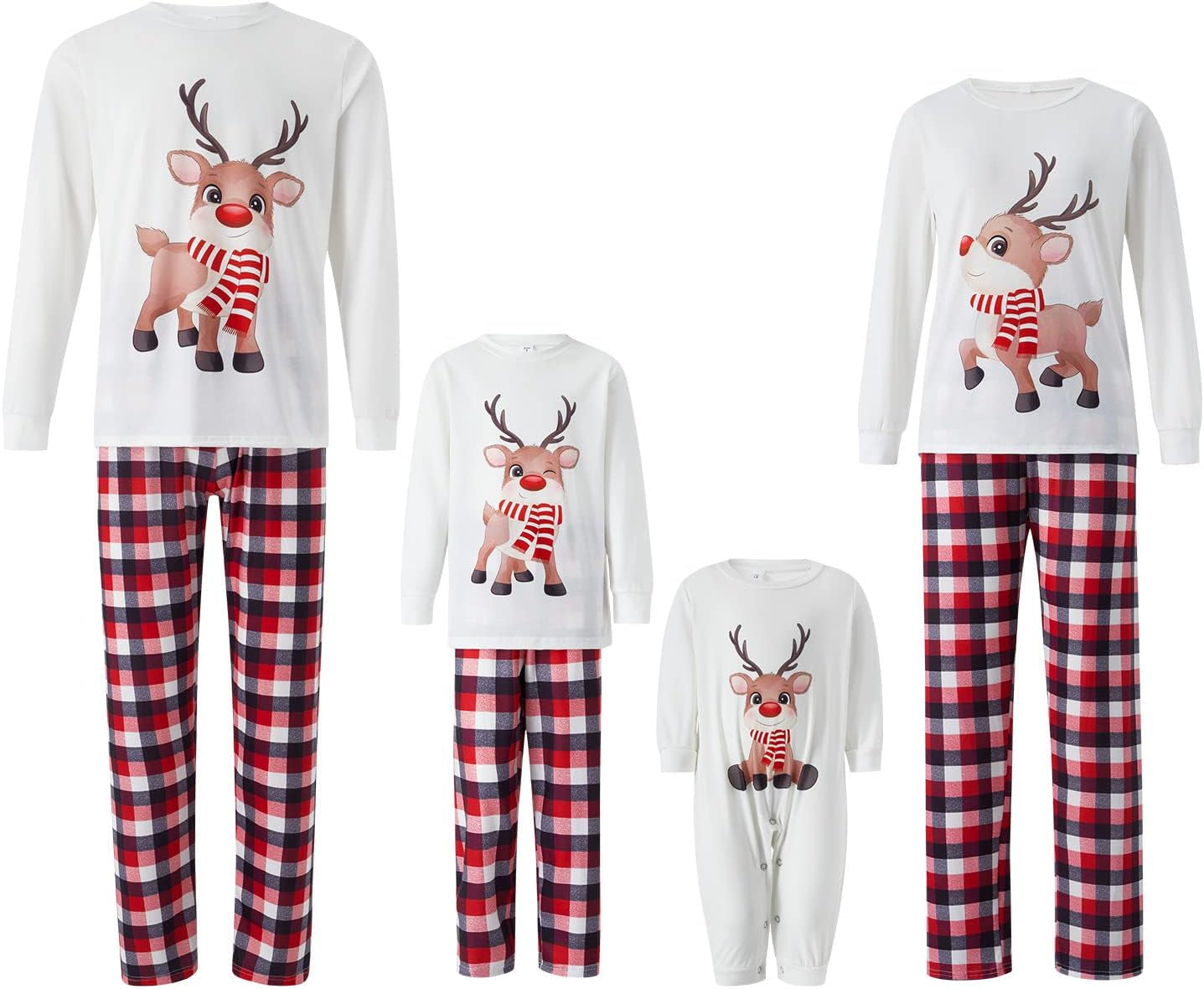 Family Christmas Pjs Matching Sets Baby Christmas Matching Jammies for Adults and Kids Holiday Xmas Sleepwear Set