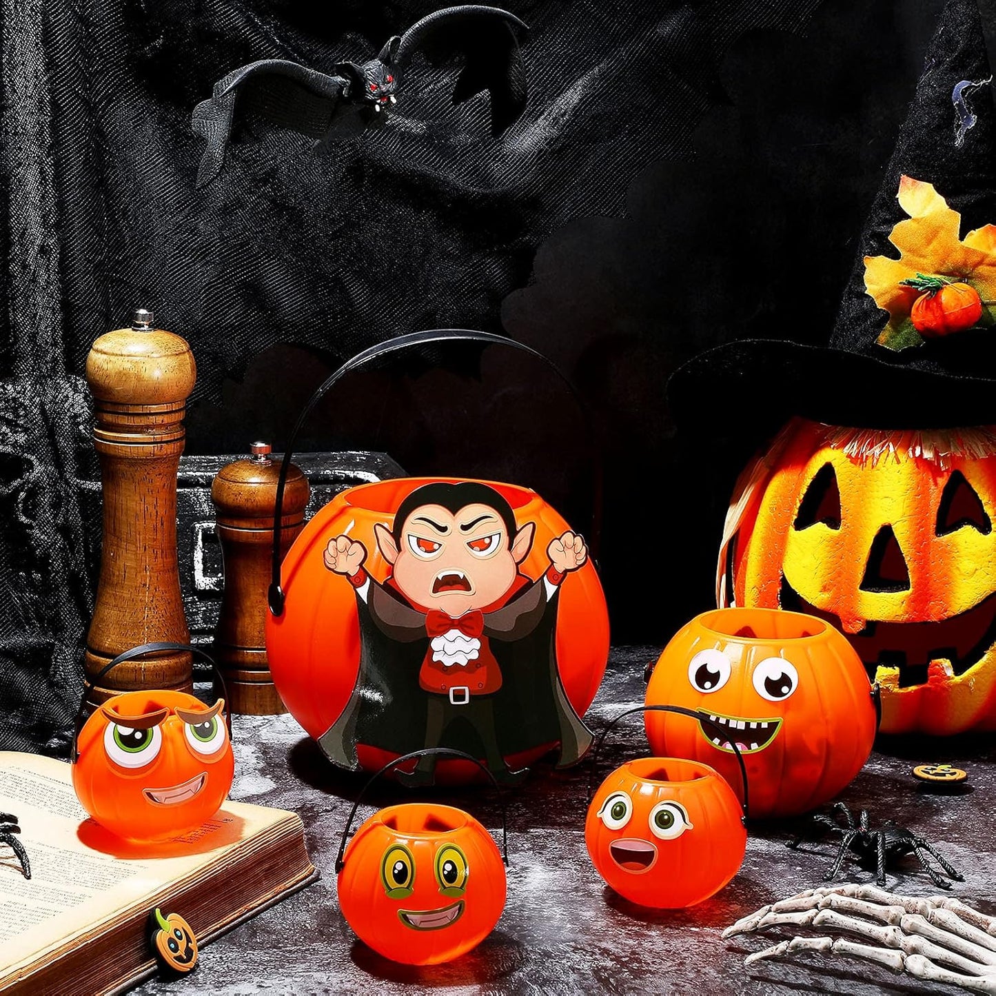 25 Pieces Halloween Stickers Kids Make-A-Face Sticker Halloween Games Stickers Activities Craft Pumpkin Mummy Witch Sticker for Kids Halloween Party Favor (Halloween Witch)
