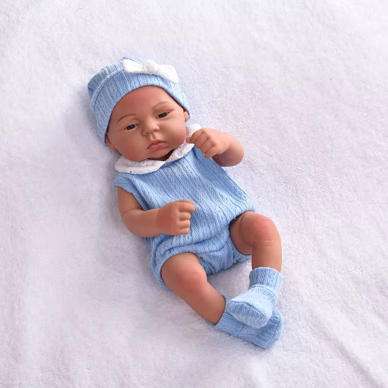 17Inch 45Cm Reborn Dolls Baby Dolls Toys Girl Lifelike Reborn Dolls Full Body Silicone Girl Doll Bebe Doll Toys Christmas Gifts