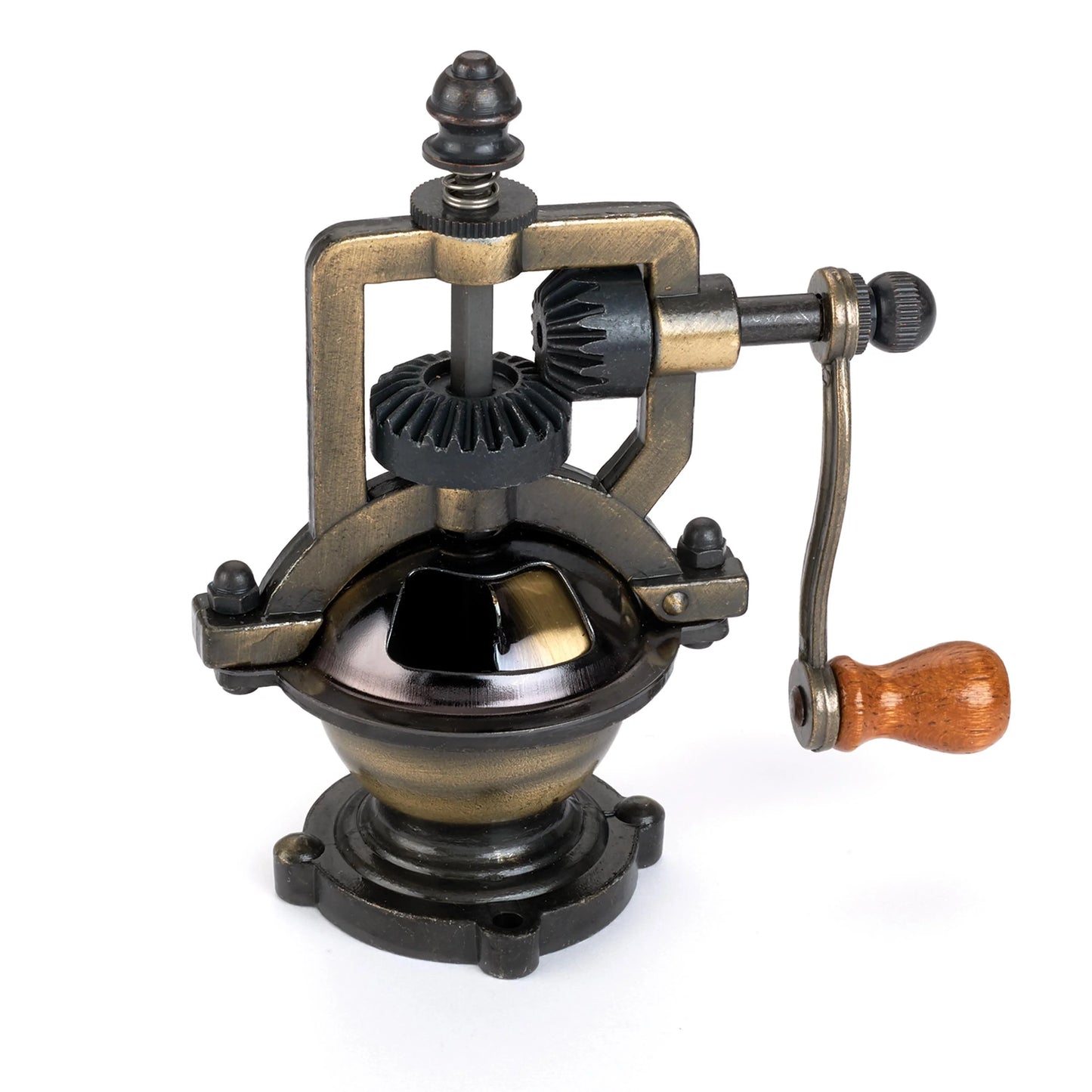 Project Kit - Antique Style Hand Crank Pepper Grinder Kit Mechanism - Antique Brass