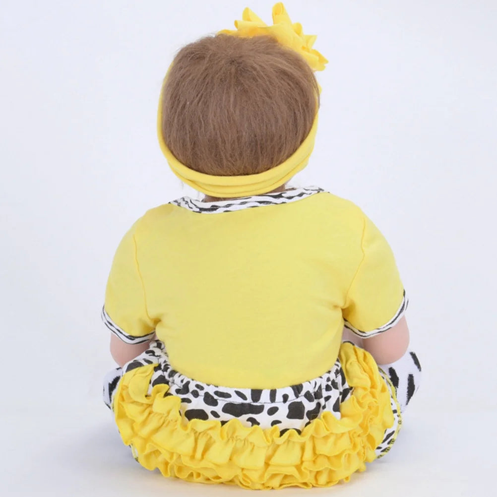 1 Set Reborn Baby Girl Dolls Clothes Girls Doll Outfits Dolls Matching Clothing