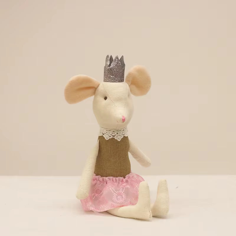 Cute Stuffed Animals Mouse Dolls Family Dollhouse Mini Plush Christmas Birthday Gifts Little Mouse Plush Dolls