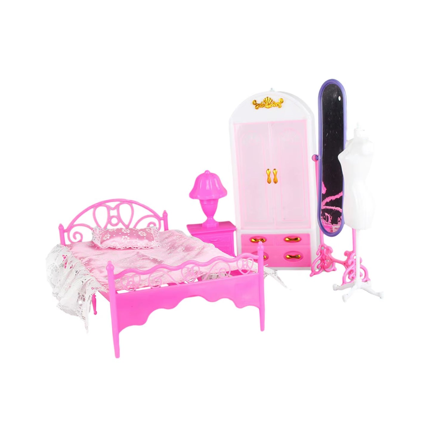 5Pcs 1:6 Doll Furniture Accessories Mini Model Micro Landscape Dollhouse Toy Mannequin Stand for Living Room Bedroom Ornaments