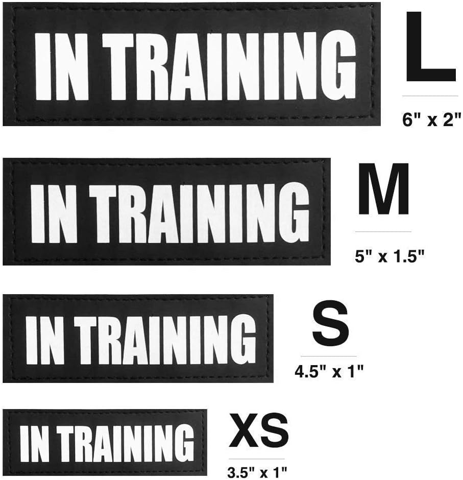 in Training Dog Patches, Reflective and Removable Dog Tags for Service Vest Dog Harness