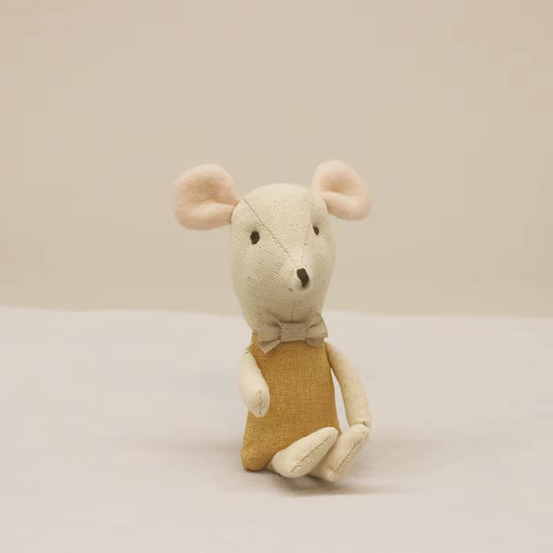 Cute Stuffed Animals Mouse Dolls Family Dollhouse Mini Plush Christmas Birthday Gifts Little Mouse Plush Dolls