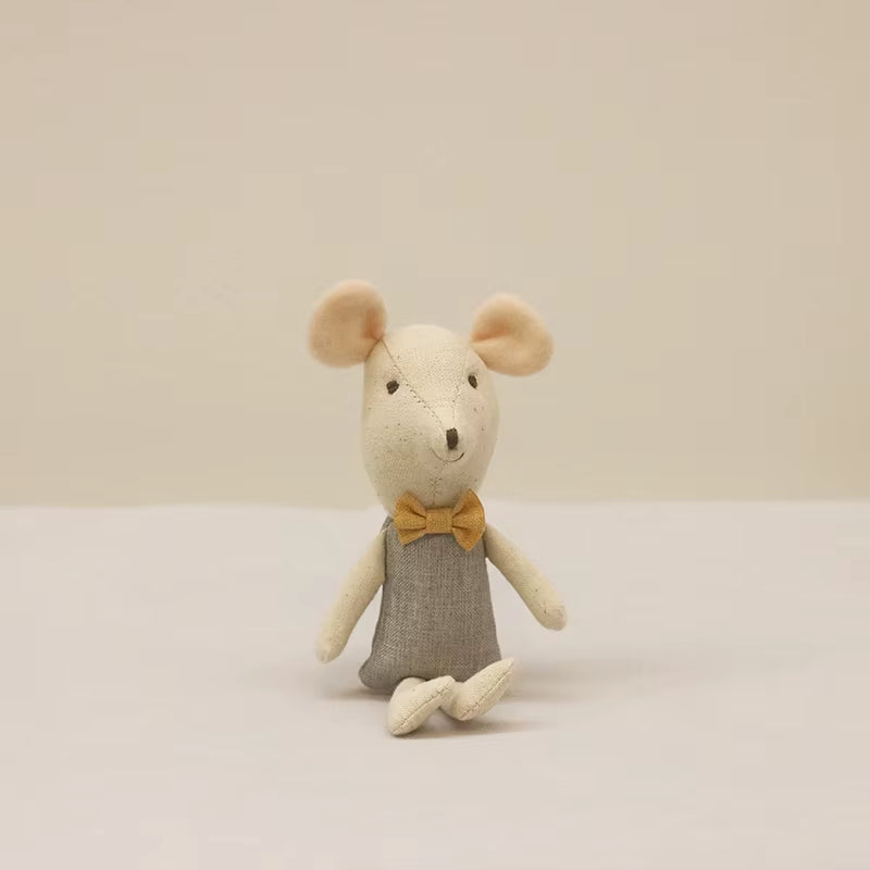 Cute Stuffed Animals Mouse Dolls Family Dollhouse Mini Plush Christmas Birthday Gifts Little Mouse Plush Dolls