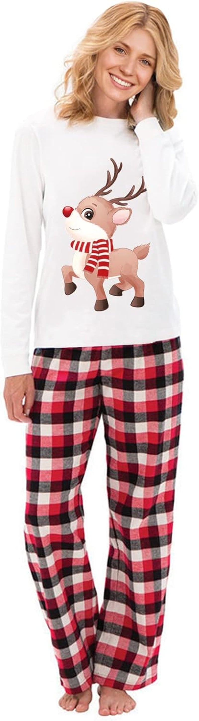 Family Christmas Pjs Matching Sets Baby Christmas Matching Jammies for Adults and Kids Holiday Xmas Sleepwear Set
