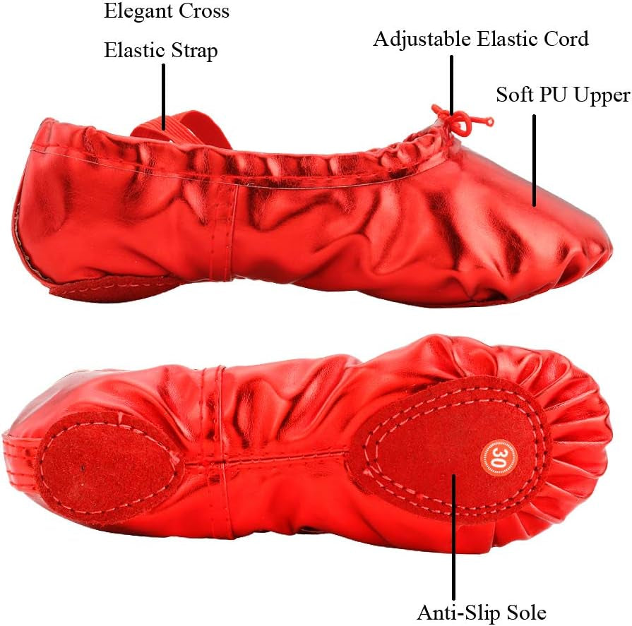 Ballet Shoes for Girls Toddler Boys Split Sole Dance Slipper for Toddler/Little Kid/Big Kid