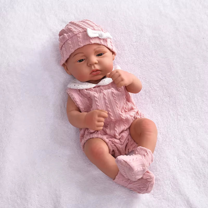 17Inch 45Cm Reborn Dolls Baby Dolls Toys Girl Lifelike Reborn Dolls Full Body Silicone Girl Doll Bebe Doll Toys Christmas Gifts