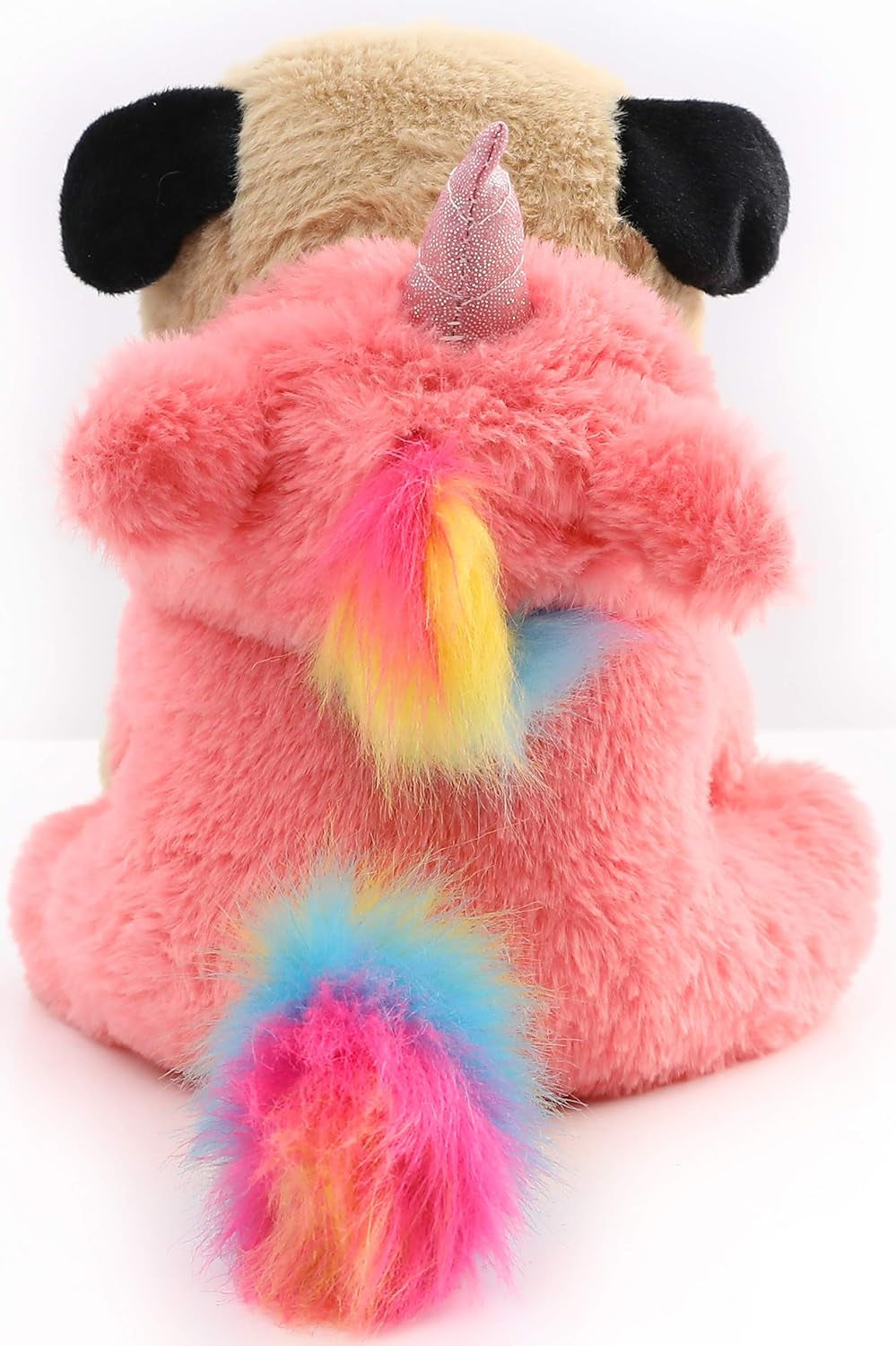 Pug Unicorn Stuffed Animal Pug Dog Wearing Unicorn Costume Plushies Pug Dressed as Cute Funny Unicorn Plush Toys for Kids Stuffed Puppy Animals Gift for Lover 12 Inch