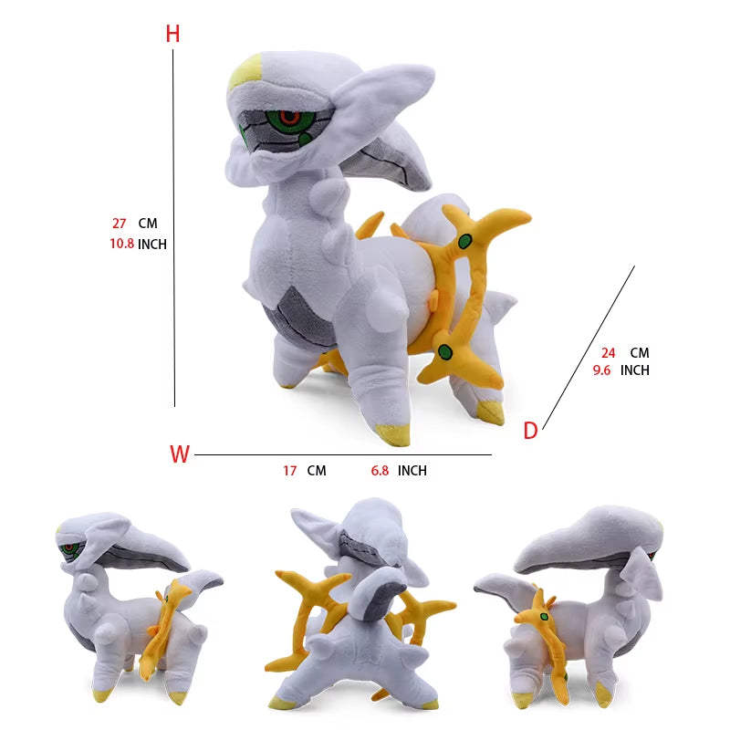 Arceus Peluche Pokemon Plush Toys Kawaii Stuffed Dolls Cartoon Cute Dolls Birthday Christmas Gift for Kids Friends Collection