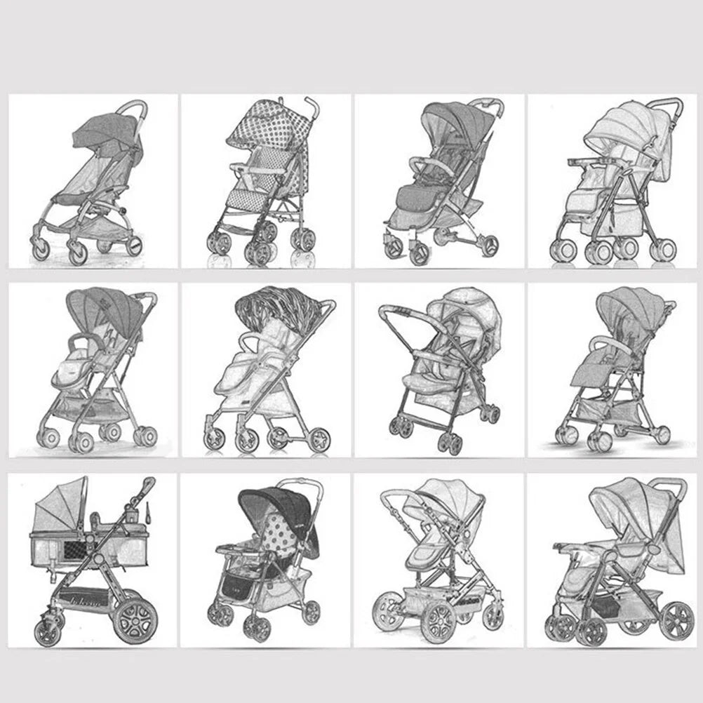 Stroller Rain Cover Windproof Baby Stroller Cover Dustproof Stroller Rain Cover Spittle-Proof Stroller Cover for Outdoor outside (Pink, without Stroller)