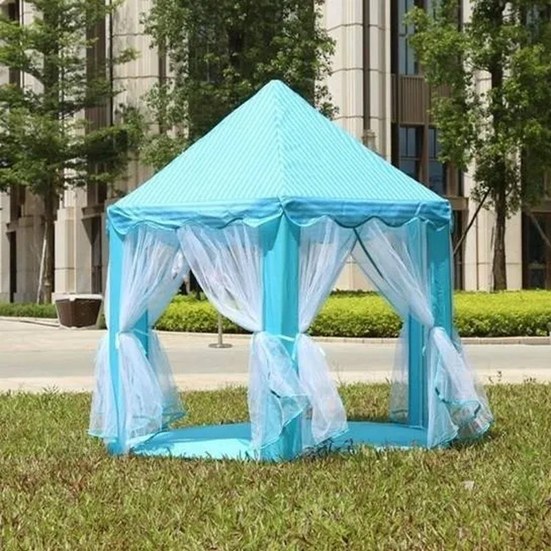 Folding Princess Castle Tent Kids Outdoor Funny Play House Canopy Tent