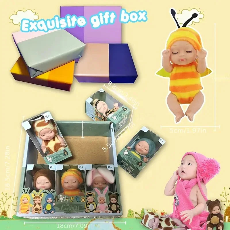 6Pcs Princess Doll Gift Box, Perfect Birthday and Holiday Gift, Christmas , Halloween Gift for Girls