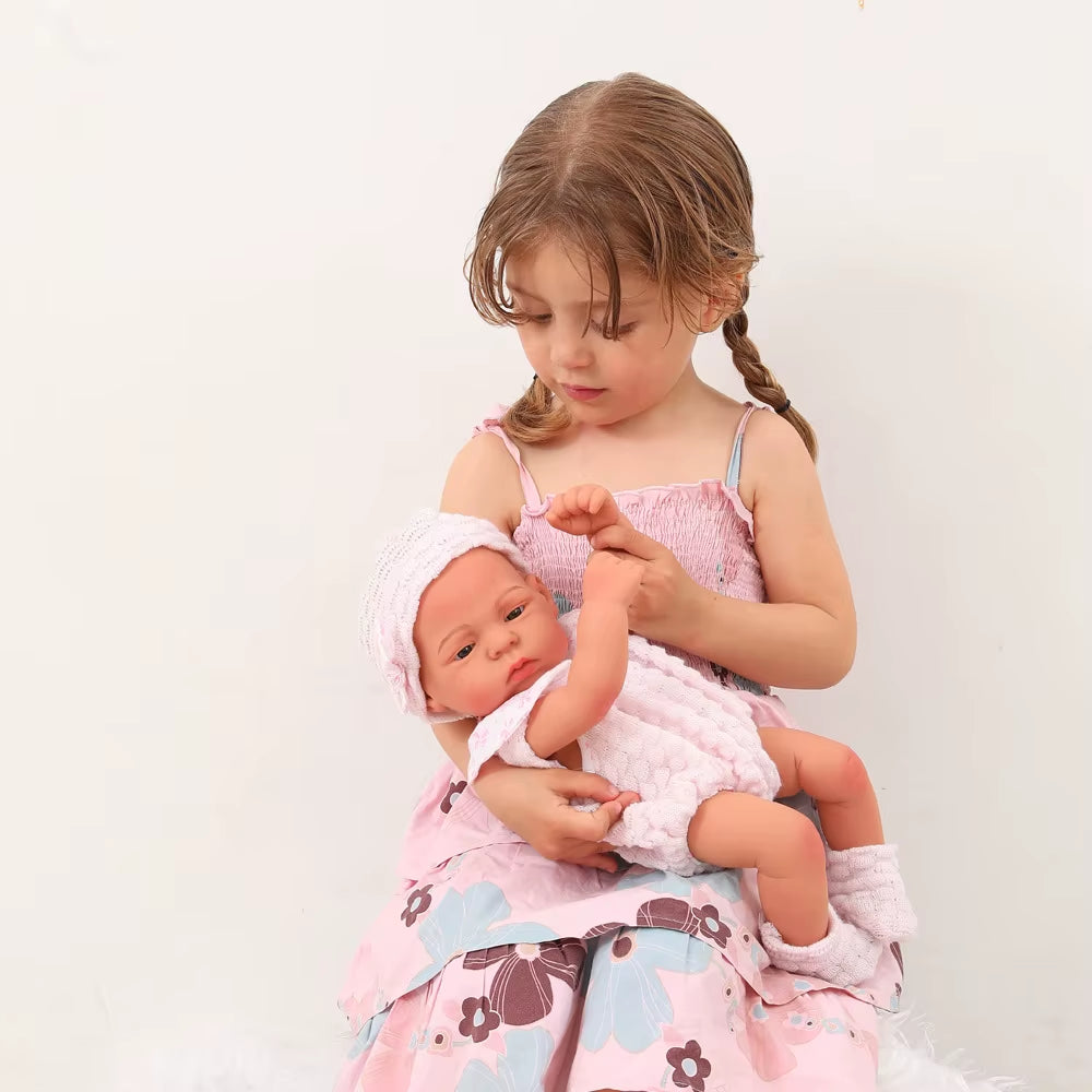 17Inch 45Cm Reborn Dolls Baby Dolls Toys Girl Lifelike Reborn Dolls Full Body Silicone Girl Doll Bebe Doll Toys Christmas Gifts
