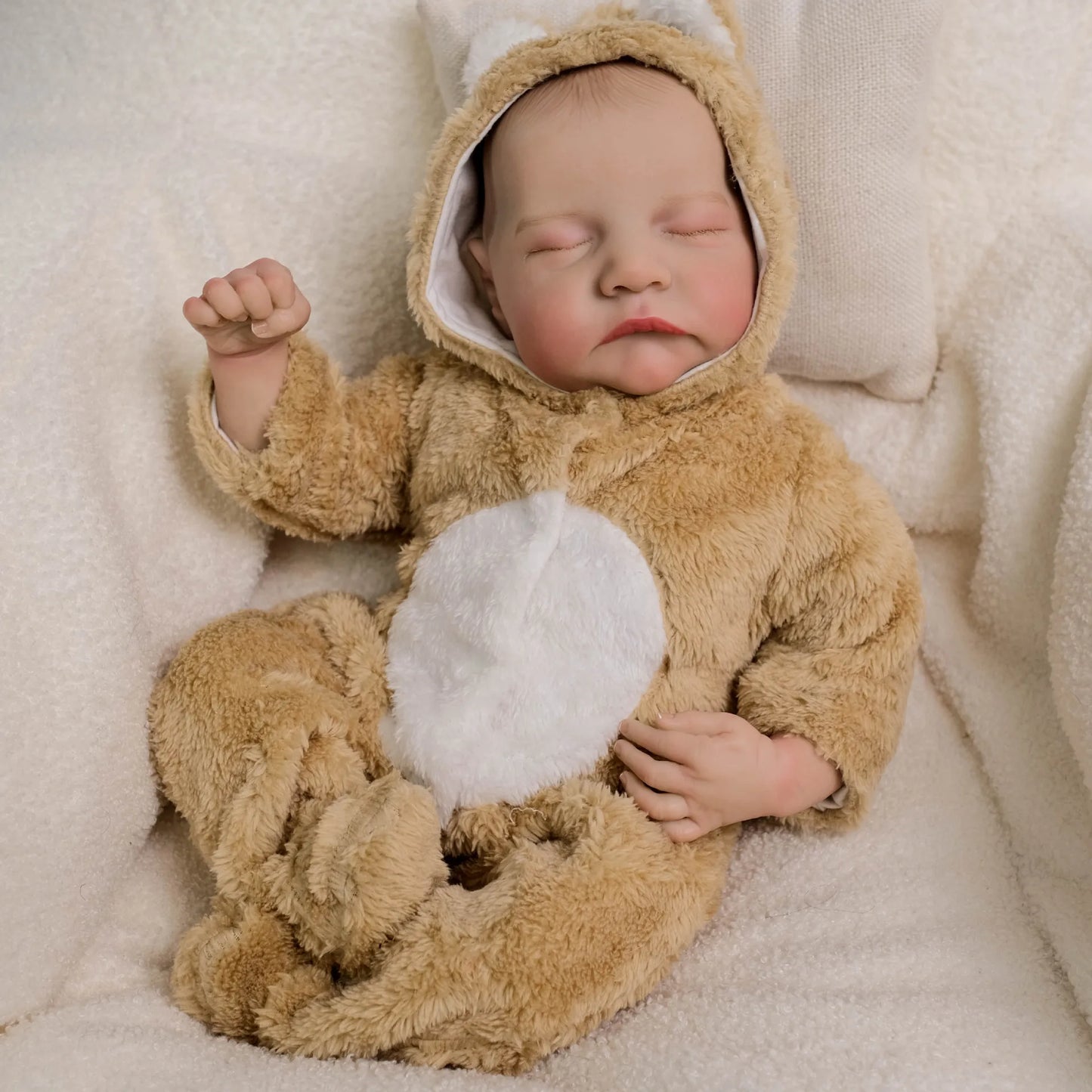 18-Inch Reborn Baby Dolls Lifelike Realistic Baby Dolls Newborn Baby Boy Realistic Baby Doll Reborn Boy for Kids Age 3 +