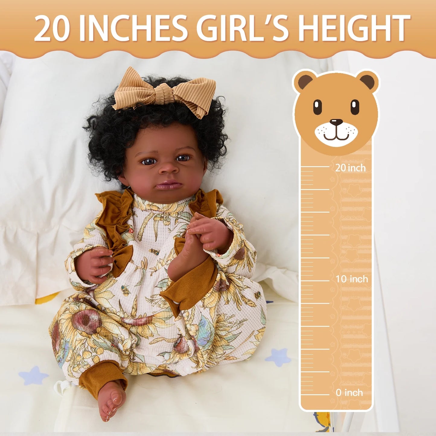 Reborn Baby Dolls 20 Inch Handmade Realistic Lifelike Dolls in Soft Vinyl and Weights Body