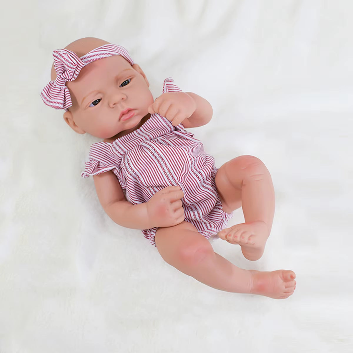 17Inch 45Cm Reborn Dolls Baby Dolls Toys Girl Lifelike Reborn Dolls Full Body Silicone Girl Doll Bebe Doll Toys Christmas Gifts