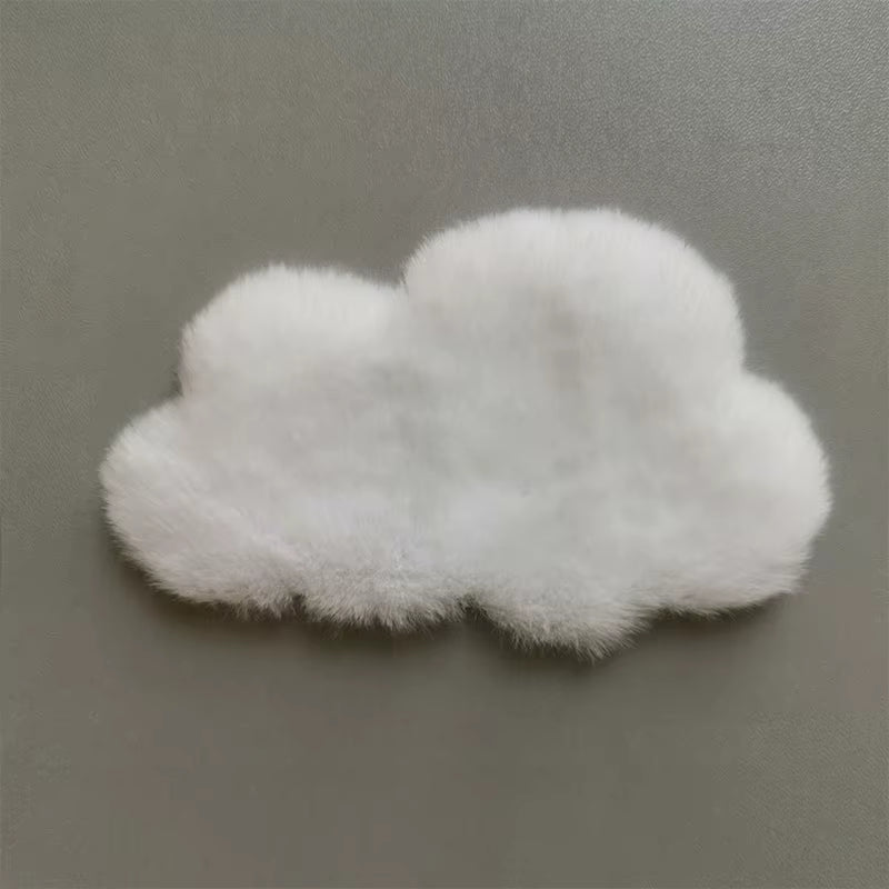 1Pcs Dollhouse Miniature Plush Rug Carpet Mat Dolls House Living Room Furniture Decoration Accessories Kid Toy