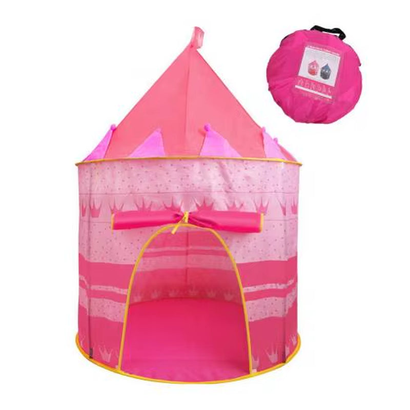 Dropshipping Kid Tent House Portable Castle Children Teepee Play Tent Ball Pool Camping Toy Birthday Christmas Outdoor Gift