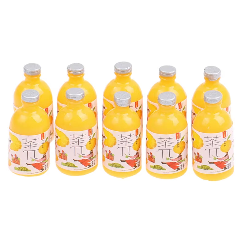3/5/6/8/10Pcs 1/12 Dollhouse Miniature Resin Bottle Simulation Wine Bottle Beverage Bottle Model Dollhouse Accessories