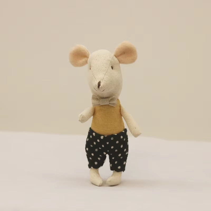 Cute Stuffed Animals Mouse Dolls Family Dollhouse Mini Plush Christmas Birthday Gifts Little Mouse Plush Dolls