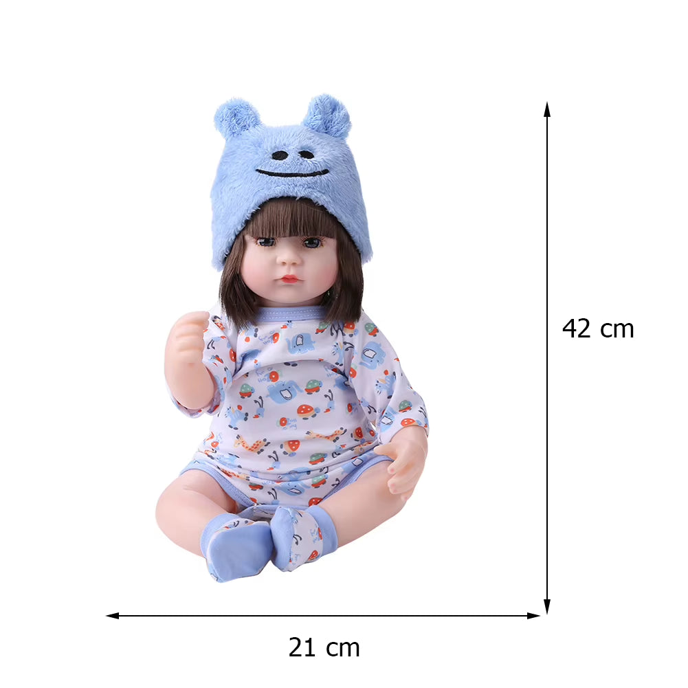 Lifelike Baby Dolls 3D Skin Rebirth Dolls Soft Body Real Life Baby Dolls with Visible Veins for Kids for Collection