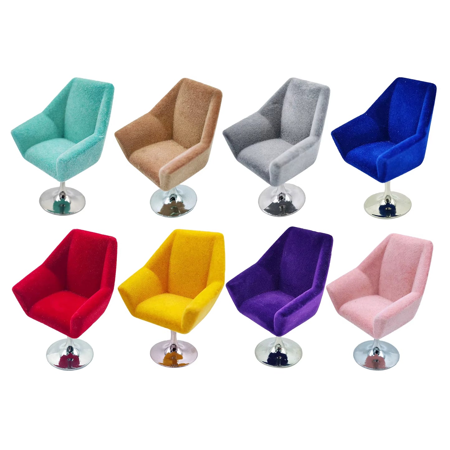 1:12 Doll House Decoration Armchair, Modern Cute Chair Dollhouse Furniture Miniature Model for Model Lovers Gift