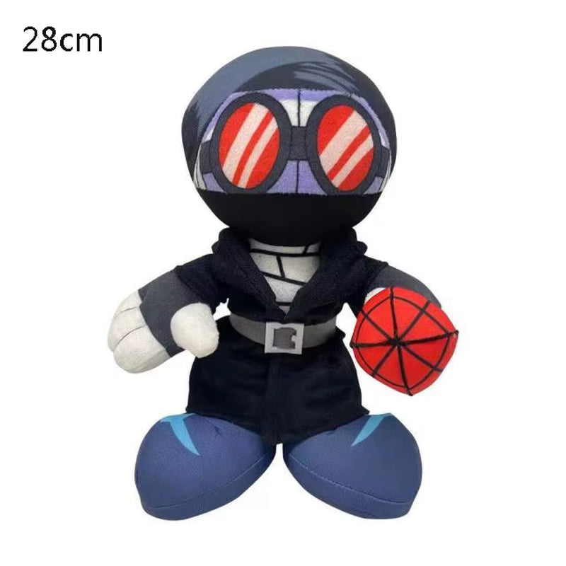 Hot 25Cm Soft Spooky Skid Pump Garcello Lemon Monster Stuffed FNF Boy Dolls Friday Night Funkin Plush Toys Halloween Gifts