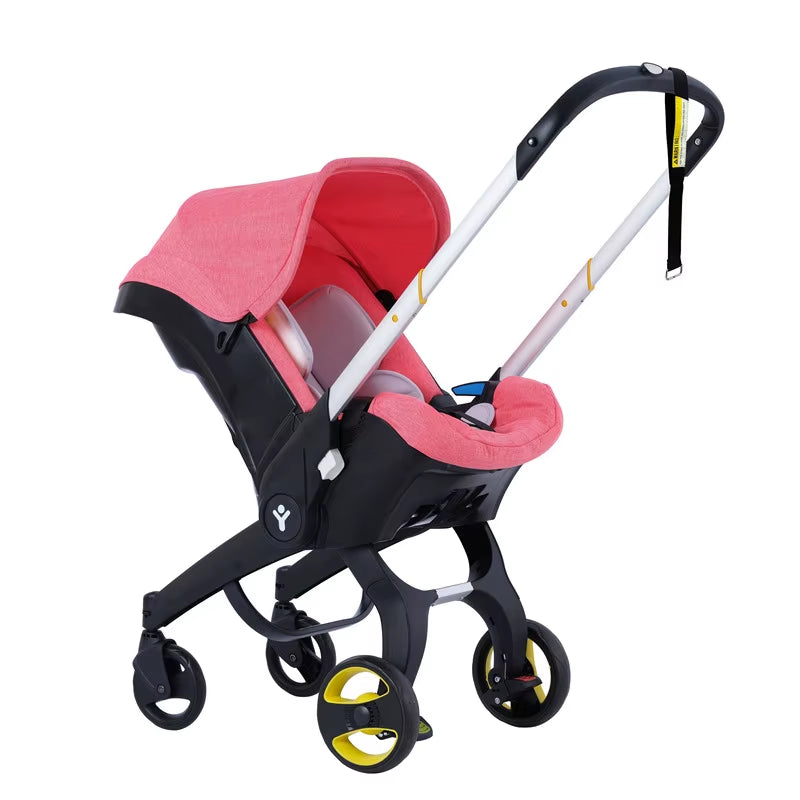 Baby Stroller 3 in 1 Pram Carriages for Newborn Lightweight Buggy Travel System Multi-Function Cart