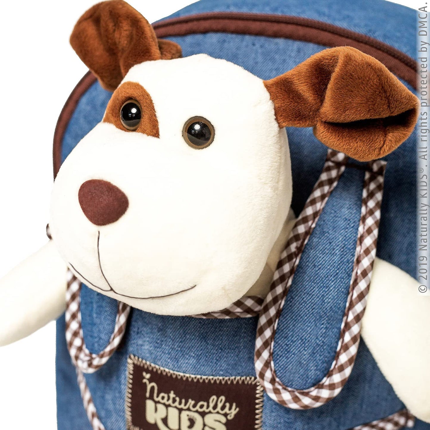 Dog Backpack, Dog Toys for Toddlers, Toddler Stuffed Animals Gifts for 2 3 4 5 Year Old Girl Boy