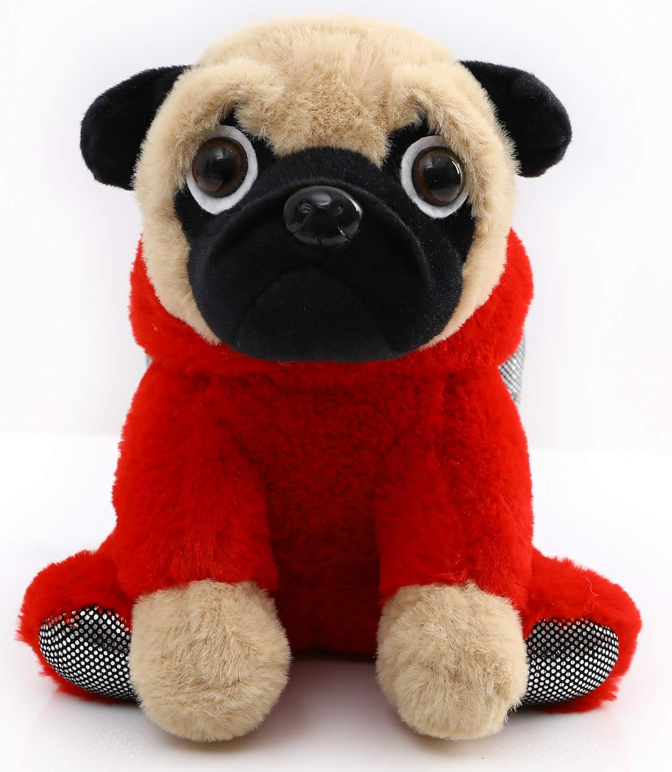 Pug Devil Stuffed Animal Pug Dog Wearing Devil Costume Plushies Pug Dressed as Demon Funny Plush Toys for Kids Stuffed Puppy Animals for Kids and Lover 12 Inch