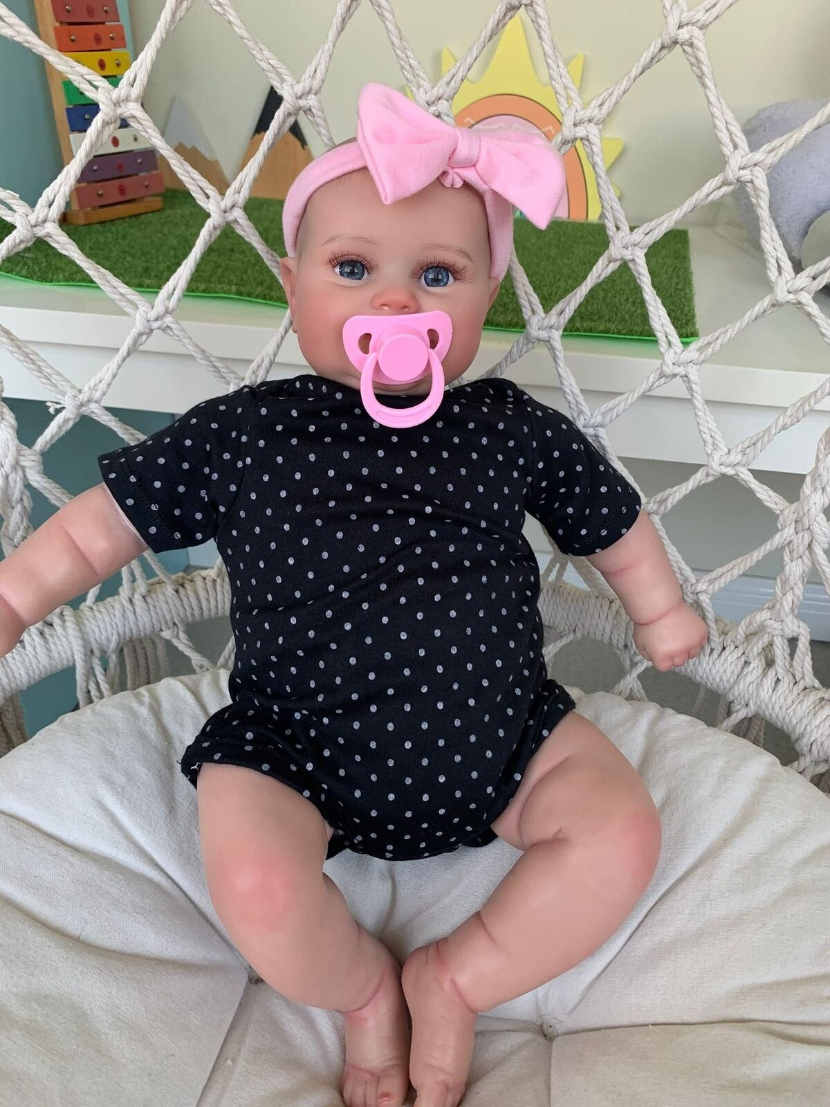 Anano 20 Inch Reborn Baby Dolls Toddler Girl Realistic Silicone Newborn Dolls...
