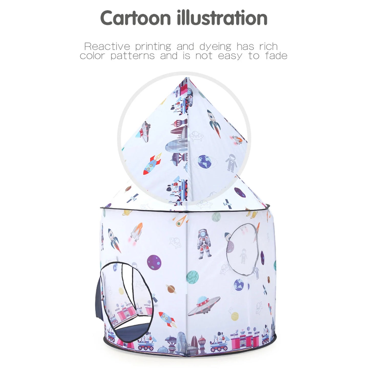 Children'S Tent Indoor Play House Space Indoor Baby Rocket Tent